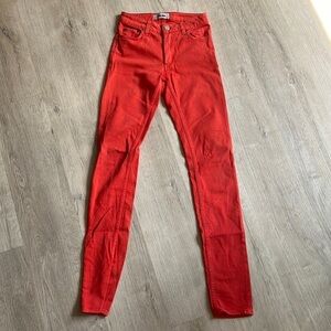 Acne studios skinny jeans orange